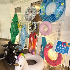 浮き輪貸出のご案内♪